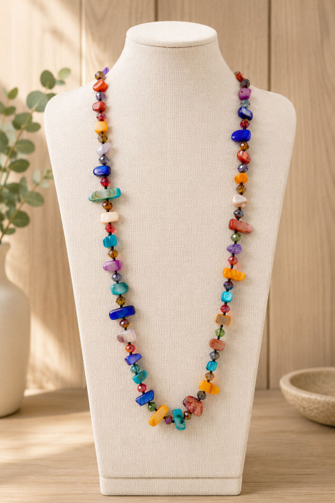 Polished Resin Stones And Beads In Multicolour