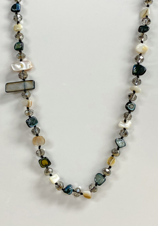 Polished Resin Stones And Beads In Black