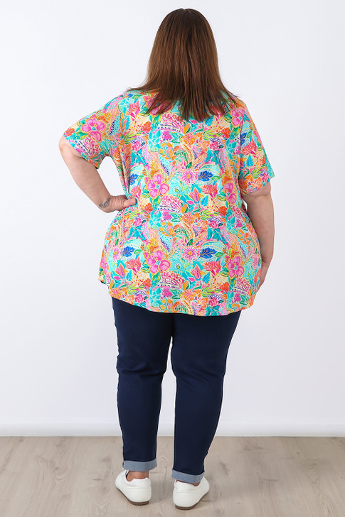 plus size Bamboo Tee In Sundrenched Floral 