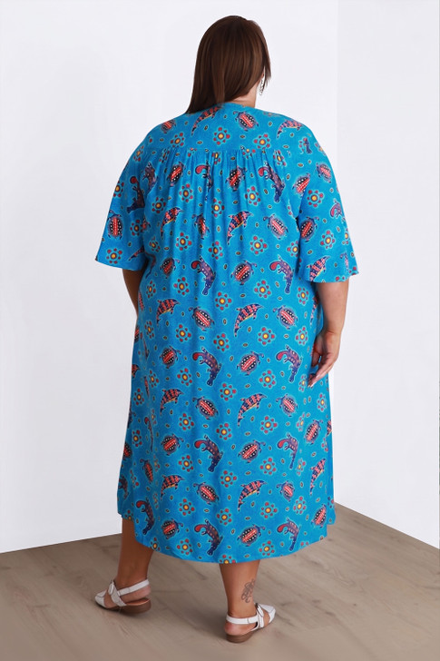Plus Size Peak Dress In Australian Marine Animals