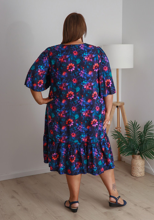 Plus Size Summer Dress In Floral Bursts Curvaceous 