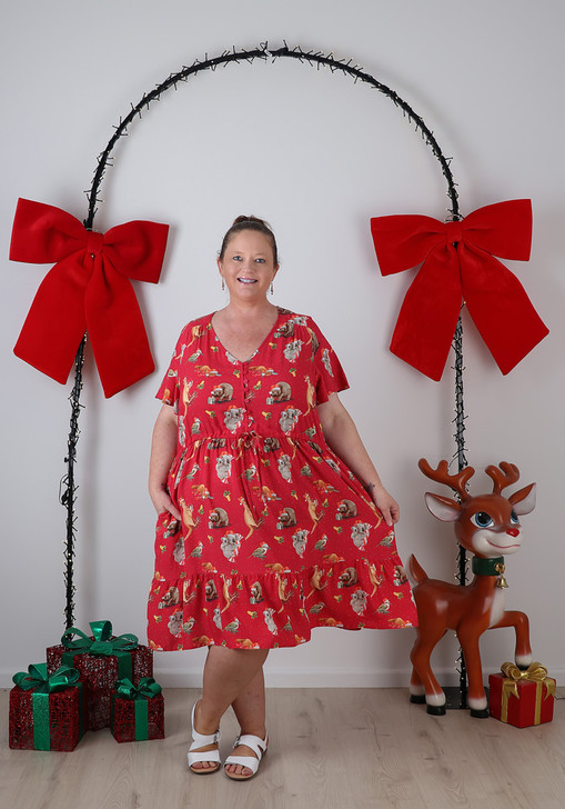 Plus Size Cute Aussie Christmas Dress