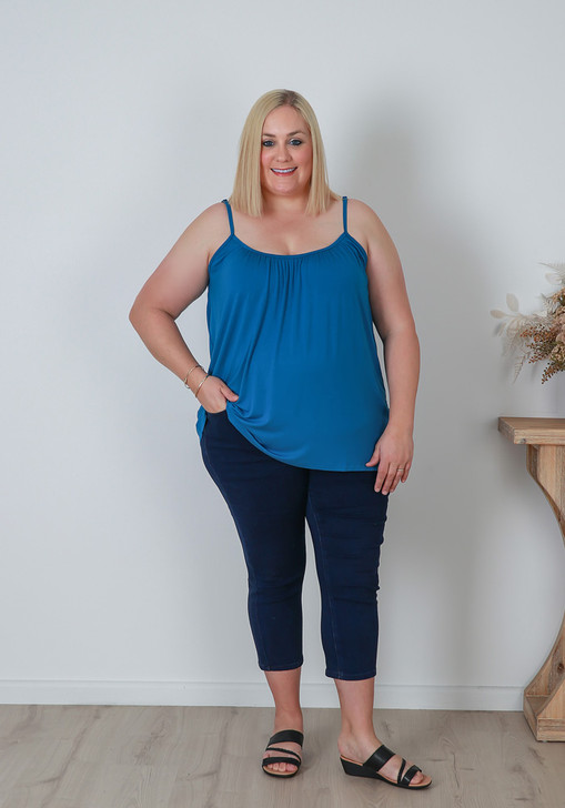 Plus Size Loose Fit Camisole in Blue