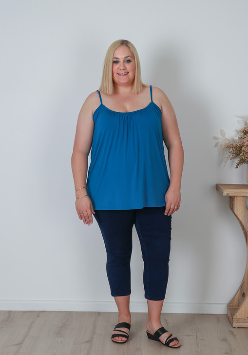 Plus Size Loose Fit Camisole in Blue