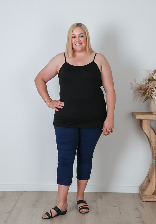 Plus Size Summer Black Cami