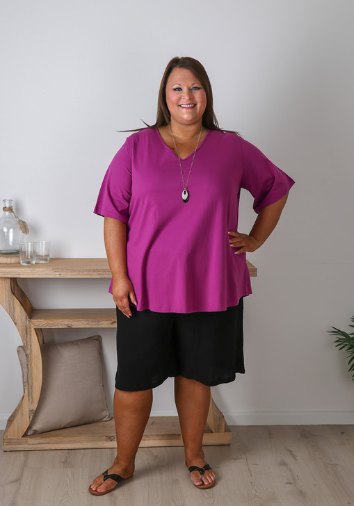 Plus Size Summer Black Shorts