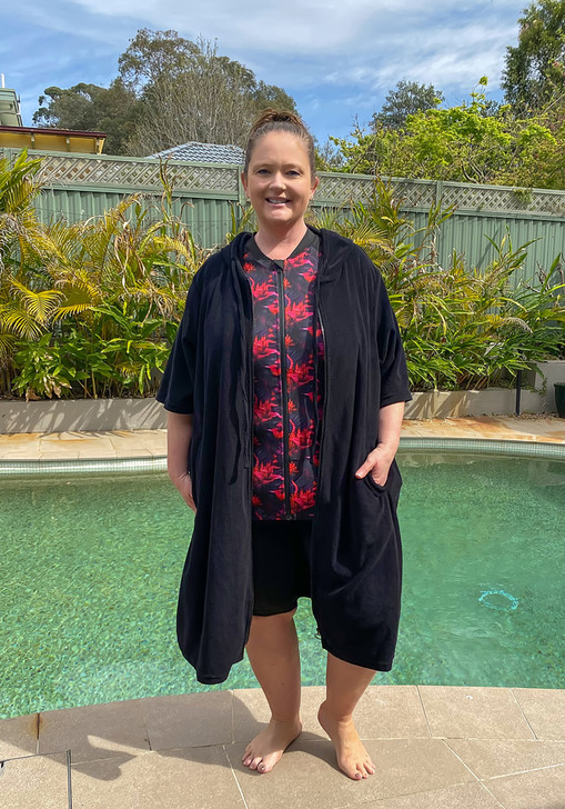 Plus Size Summer Toweling Swim Coverup