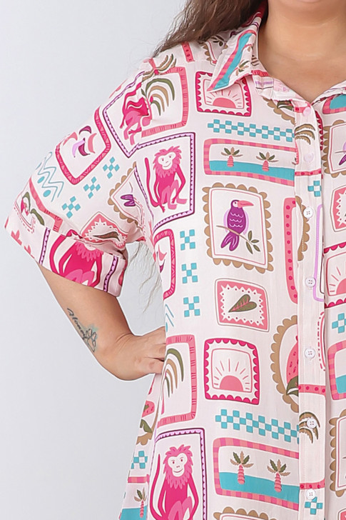 plus size monkey shirt 
