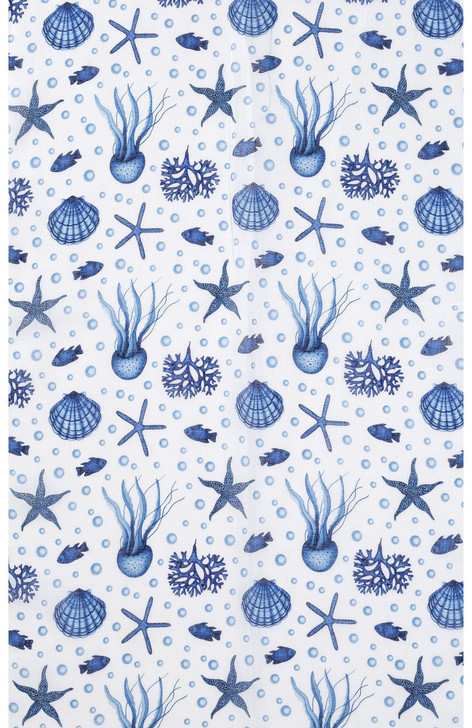 Under the Sea Blue and White Scarf