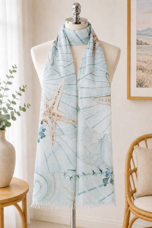 Starfish Sea Stars Scarf