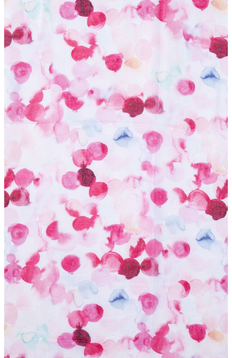 Lightweight Pink Watercolour Spots Scarf