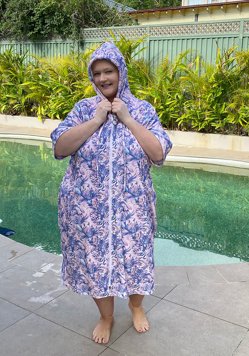 Plus Size Pastel Lily Swim Coverup