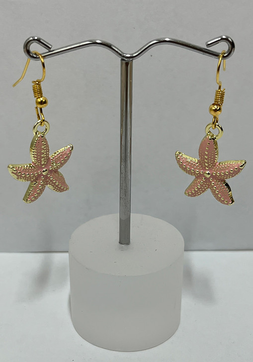 Pink Starfish Earrings