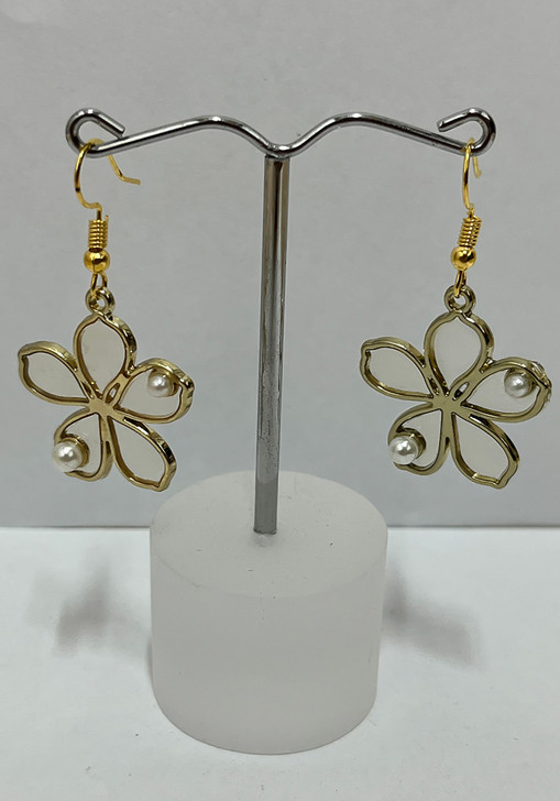 Flower Earrings In Gold