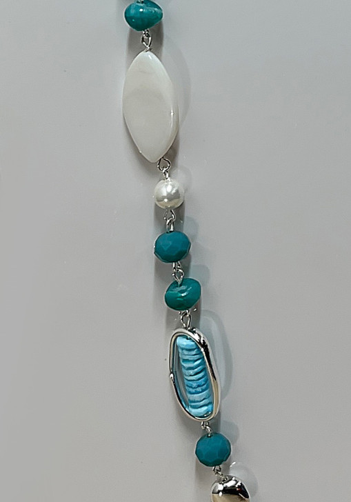 Turquoise And Silver Necklace From Curvaceous