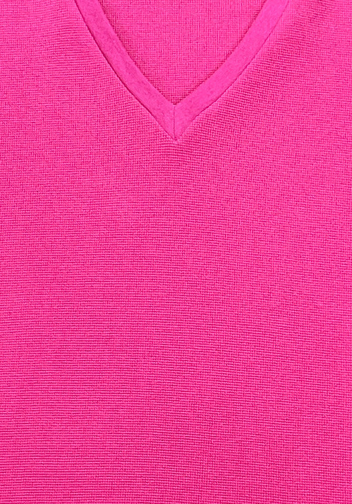 Magenta Waffle Oversize Top