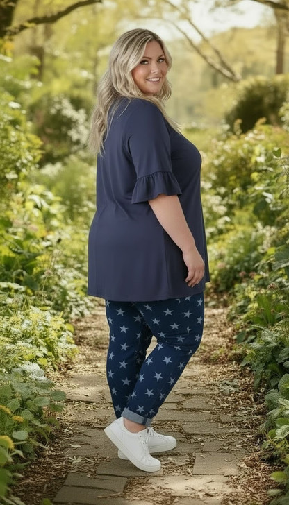 Blue Stars Indigo Boyfriend Jeans