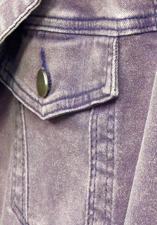 Your Go To Stretch Denim Jacket Mauve Wash