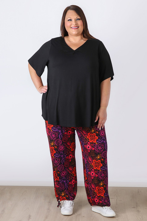 Vibrant Floral Gypsy Pant