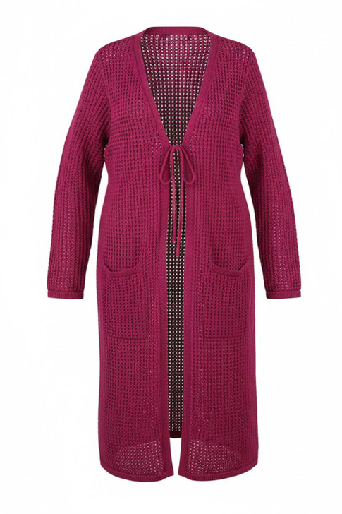 The Always Works Cotton Cardi Berry