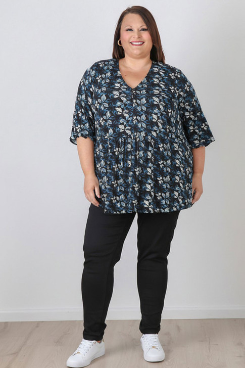 Winter Nights Elbow Sleeve Top