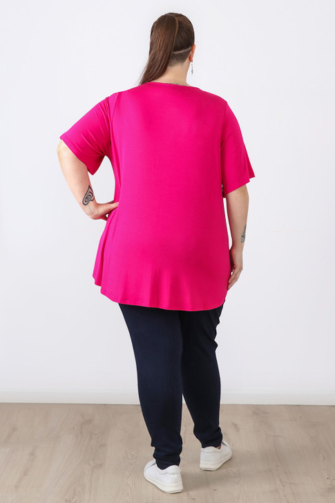 Plus Size Indigo Blue Jeggings With Pockets