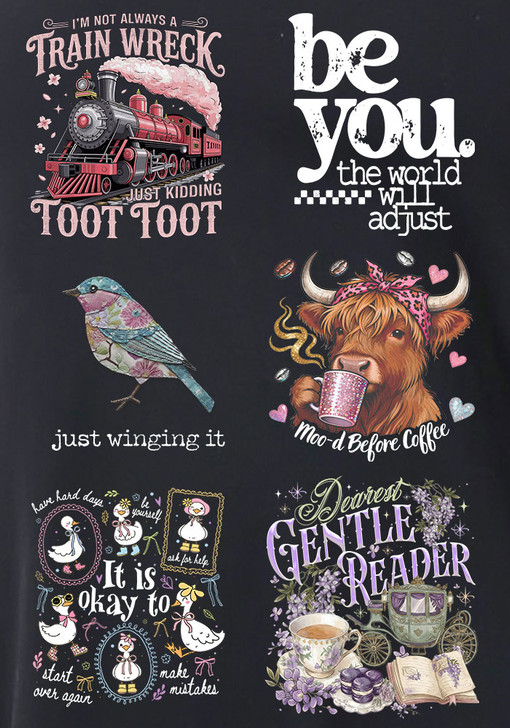 CUSTOM Fun Sayings Black Twist Side Top