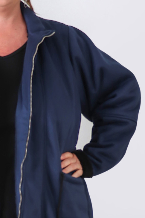 Plus Size Midnight Blue Winter Jacket