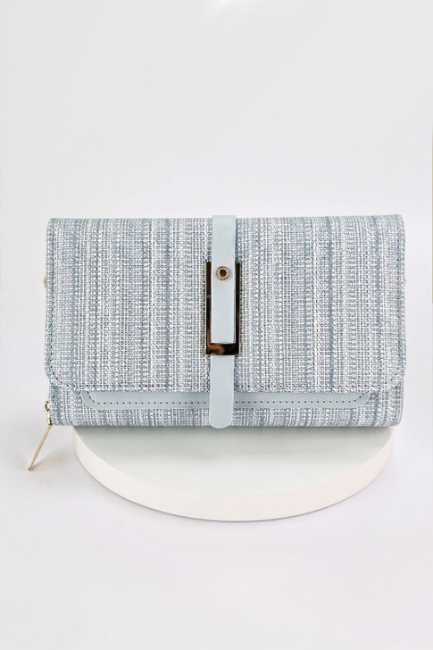 Blue Belted Cross Body Bag