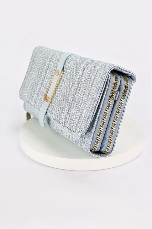 Blue Belted Cross Body Bag
