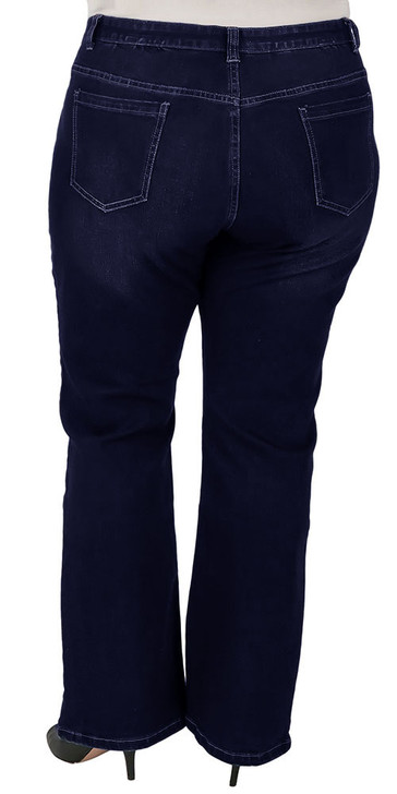 plus size blue bootcut jeans