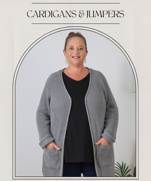 Plus Size cardigans jumpers