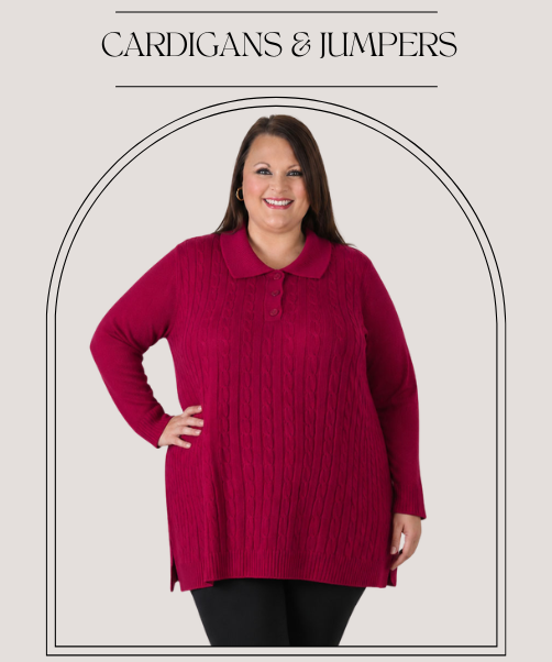 plus size jumpers and cardigans