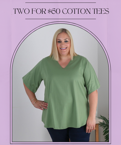 Plus Size Cotton Tees