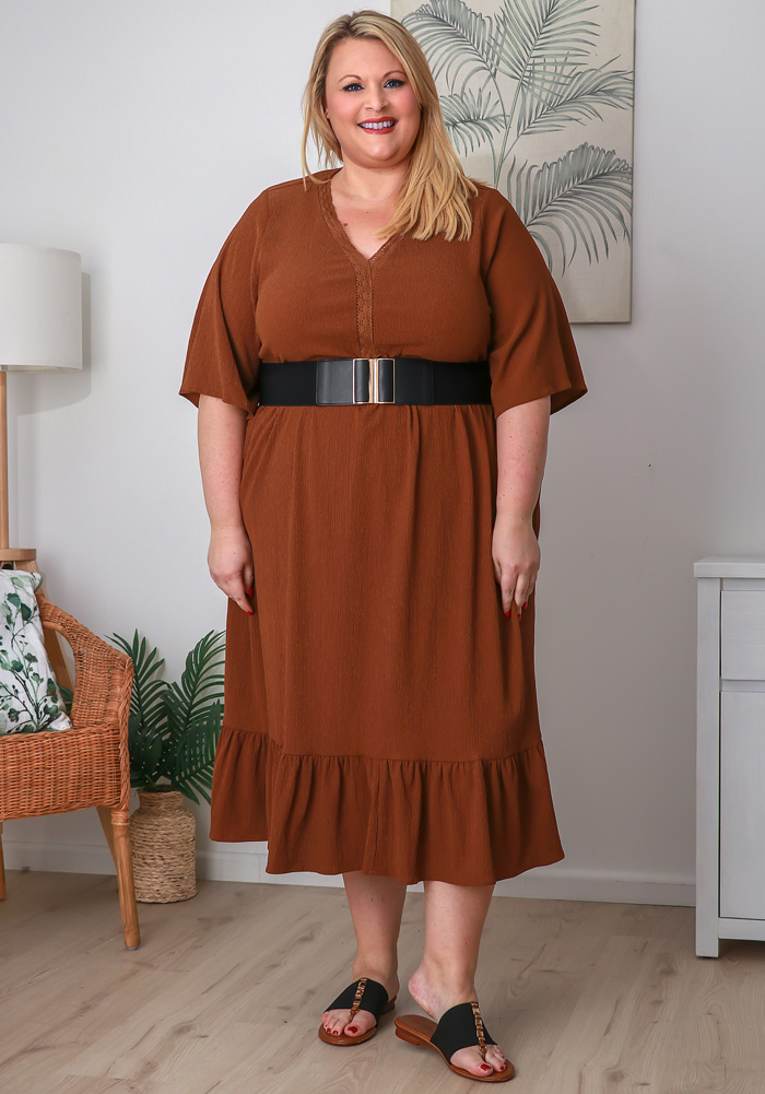 plus size brown belt
