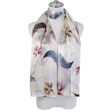 Water Lily Silk Scarf