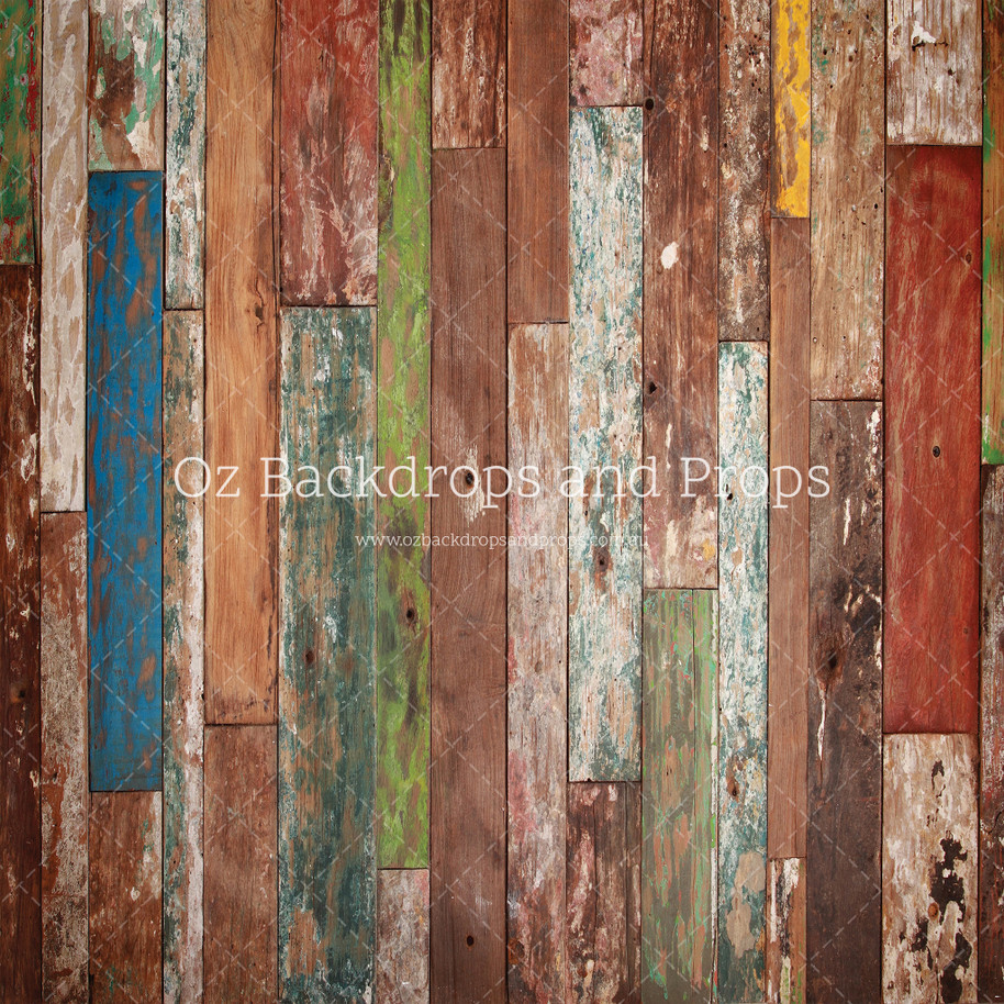 Colourful Scuffed Wood