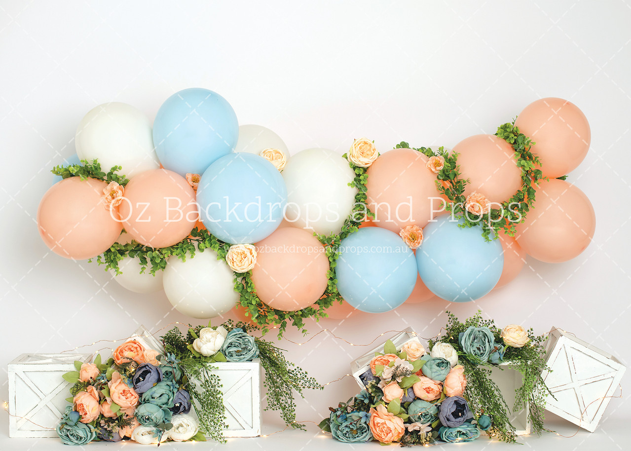 Just Peachy Floral Balloons