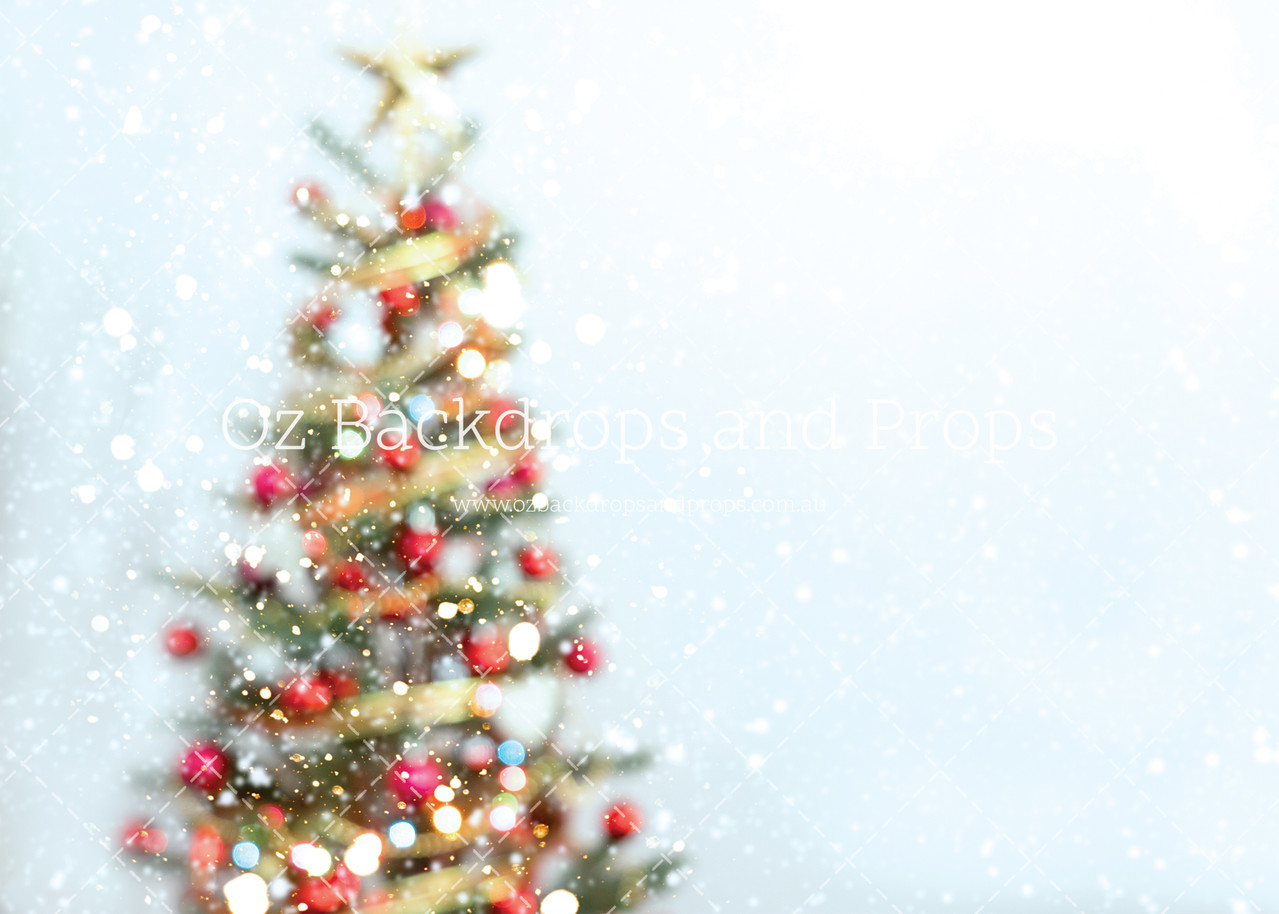 Tree Snow Bokeh