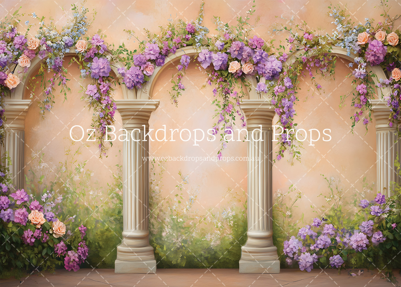 Pretty Peachy Pillars