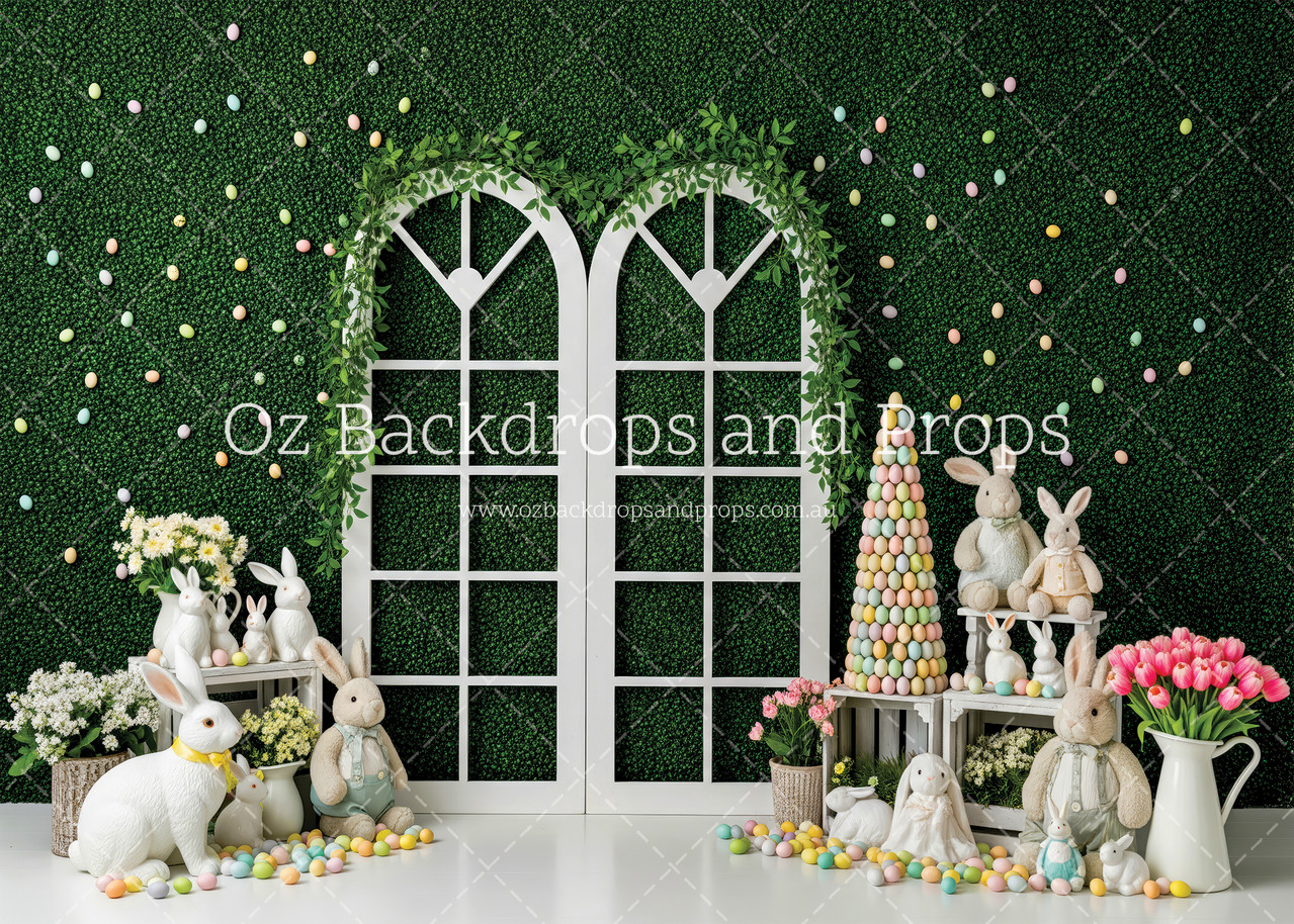 Greenery Wall Bunnies