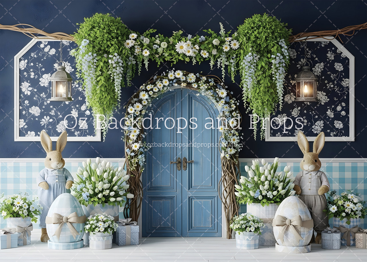 Blue Easter Doorway
