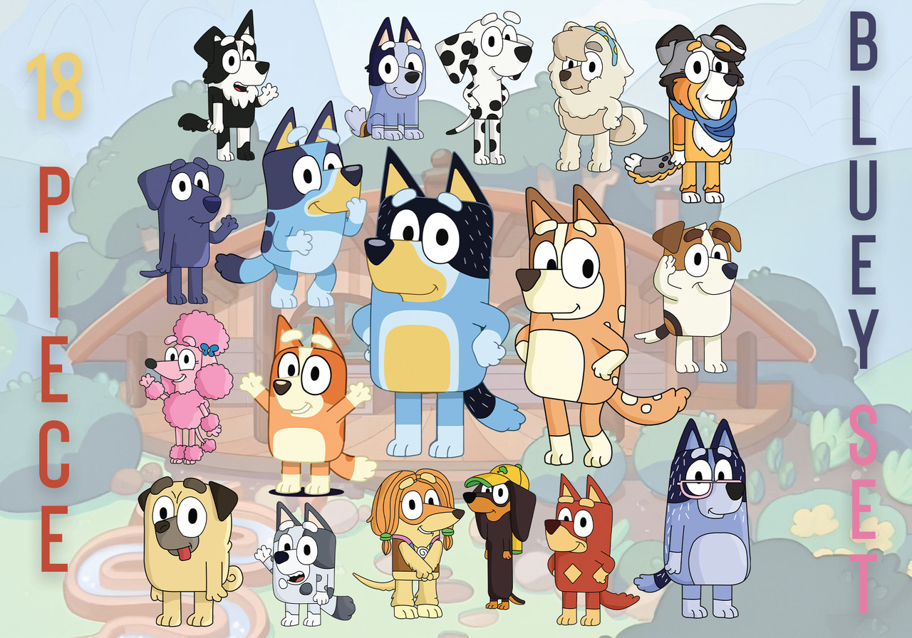 Bluey Cutout Set - 5mm Corflute