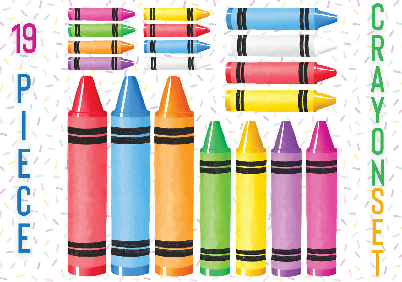 Crayon Cutout Set - 5mm Corflute