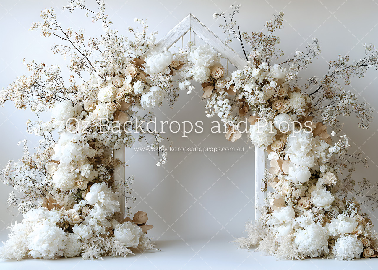 Beige Bloom Arch