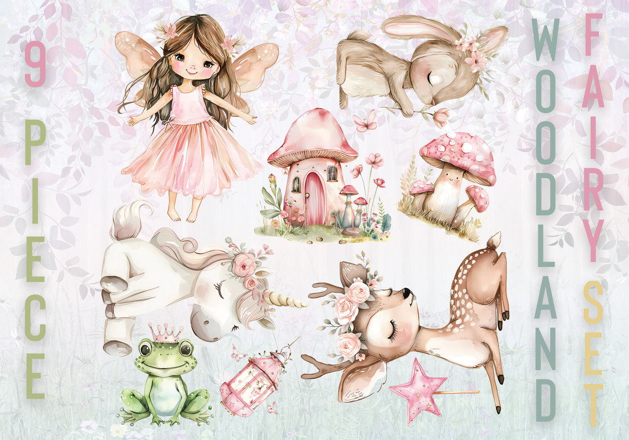 Woodland Fairy Cutout Set - 5mm Corflute