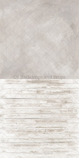 Latte Texture & Fade Out White Wood Two in One