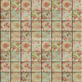 Floral Square Tiles