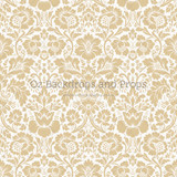 Gold White Damask