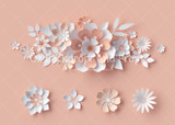 Peachy Paper Flowers